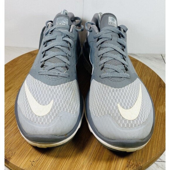 Nike Fs Lite Run 3 Wolf Grey/White-Cool Grey Size 9 - Picture 3 of 6